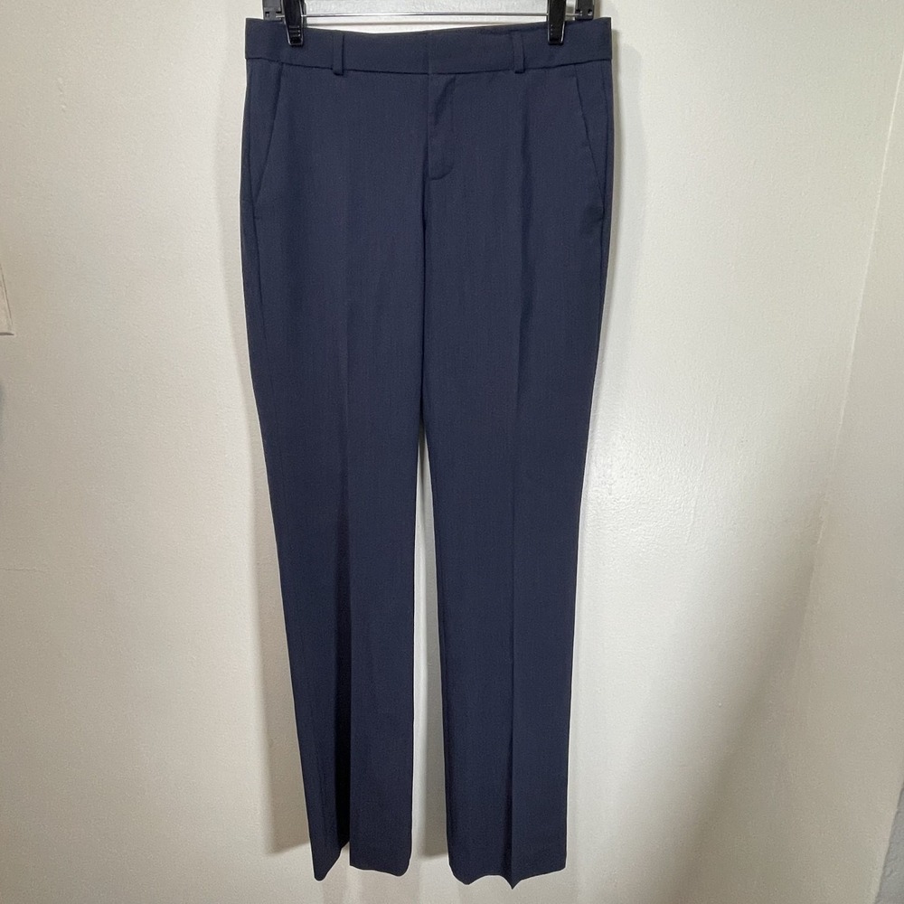Banana Republic Logan Navy Dress Pants Men's 4L Flat Front Career Trousers